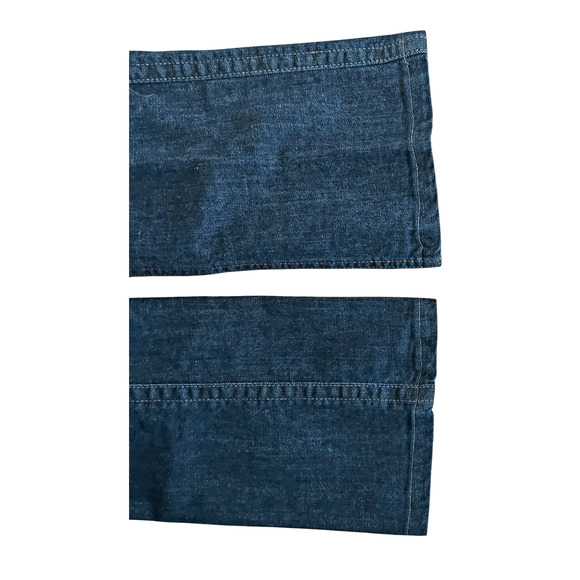 Calvin Klein Lean Bootcut Mid Rise Women's Denim Blue Jeans Mild Distressing 10 - Picture 7 of 10